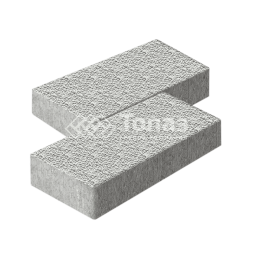 Тротуарная плитка 600х300х60, белая с мраморной крошкой