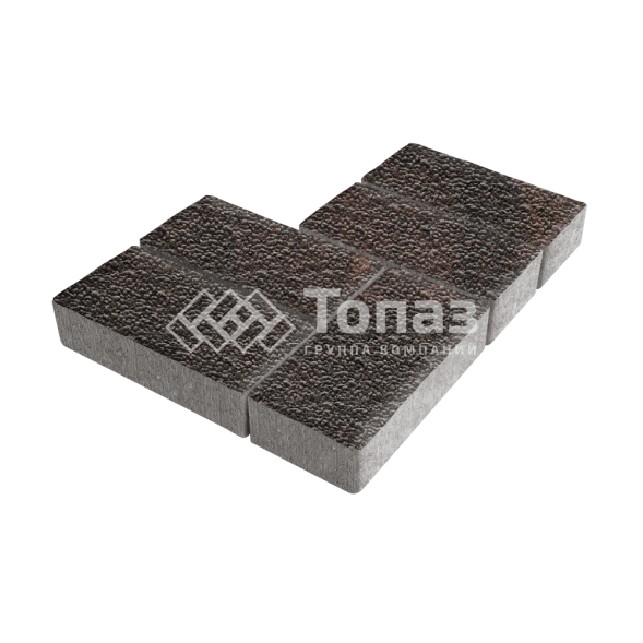 Тротуарная плитка 200х100х80, кармен с мраморной крошкой