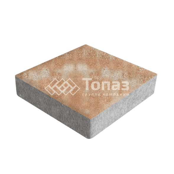 Тротуарная плитка Квадрат 200х200х40, сансет 