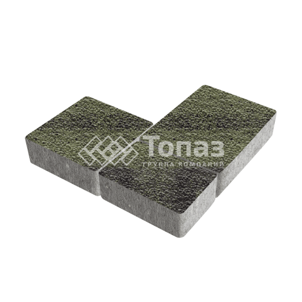 Тротуарная плитка Новый город, янтарь с гранитной крошкой, 4 см