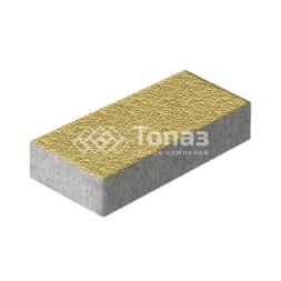 Тротуарная плитка 600х300х60, желтая с мраморной крошкой