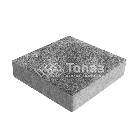 Тротуарная плитка Квадрат 200х200х60, антрацит с гранитной крошкой