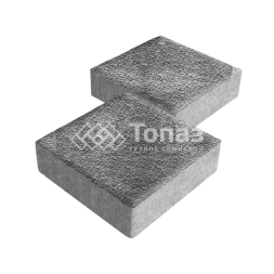 Тротуарная плитка Квадрат 200х200х60, антрацит с гранитной крошкой