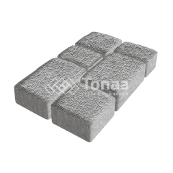 Тротуарная плитка Старый город, серо-белая с гранитной крошкой, 6 см