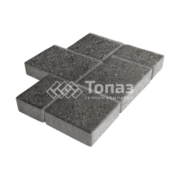 Тротуарная плитка Новый город, черная, 8 см