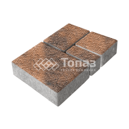 Тротуарная плитка Мюнхен, сомон с мраморной крошкой, 6 см