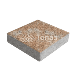 Тротуарная плитка Квадрат 200х200х60, сансет с гранитной крошкой 