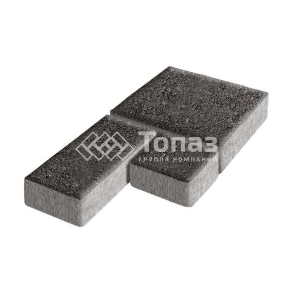 Тротуарная плитка Рубико, джафар черный, 4 см