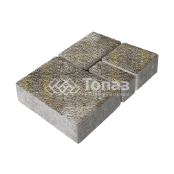 Тротуарная плитка Мюнхен, степь с мраморной крошкой, 6 см