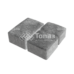 Тротуарная плитка Старый город, антрацит с мраморной крошкой, 4 см