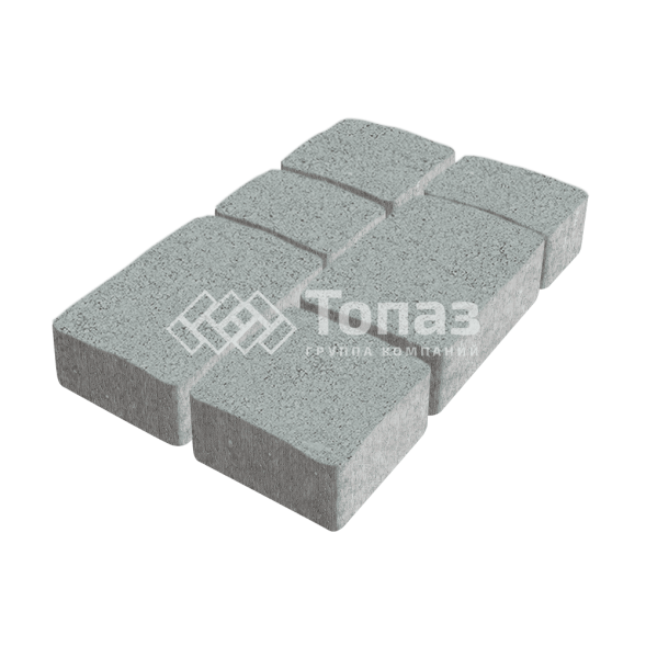 Тротуарная плитка Старый город, серая, 6 см