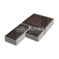 Тротуарная плитка Рубико, кармен, 4 см