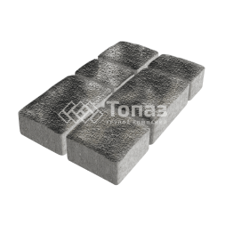 Тротуарная плитка Старый город, стоун с гранитной крошкой, 6 см