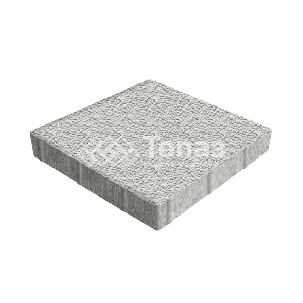 Тротуарная плитка Квадрат 500х500х70, белая с гранитной крошкой