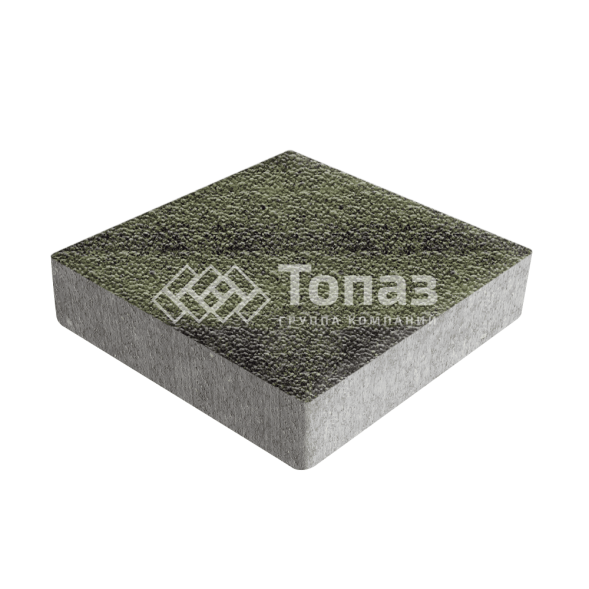 Тротуарная плитка Квадрат 200х200х40, янтарь с мраморной крошкой