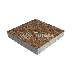 Тротуарная плитка Квадрат 500х500х70, листопад с мраморной крошкой