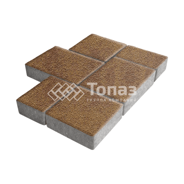 Тротуарная плитка Новый город, листопад на камне, 6 см