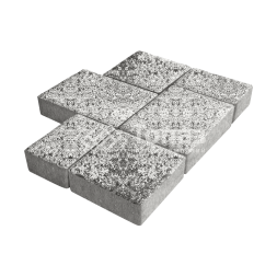 Тротуарная плитка Новый город, аляска белая, 8 см