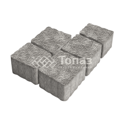 Тротуарная плитка Антик, неаполь с мраморной крошкой, 4 см 