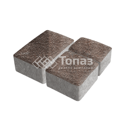 Тротуарная плитка Старый город, яшма с гранитной крошкой, 6 см