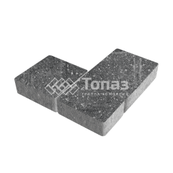 Тротуарная плитка Новый город, аляска черная, 8 см