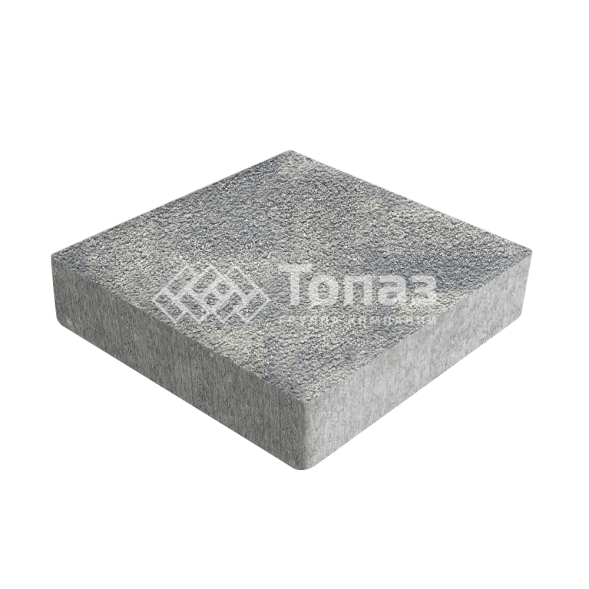 Тротуарная плитка Квадрат 200х200х60, аква на камне