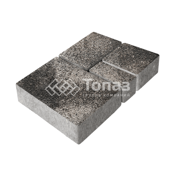 Тротуарная плитка Мюнхен, агат коричневый на камне, 6 см