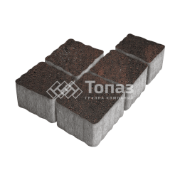 Тротуарная плитка Антик, кармен, 4 см