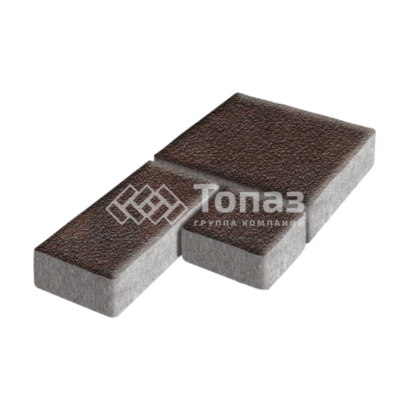 Тротуарная плитка Рубико, клинкер на камне, 6 см