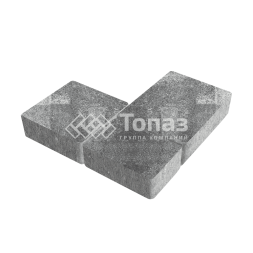 Тротуарная плитка Новый город, антрацит, 8 см