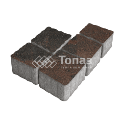 Тротуарная плитка Антик, конго, 4 см