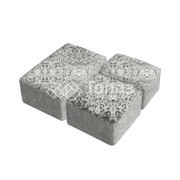 Тротуарная плитка Старый город, аляска белая, 6 см