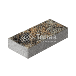 Тротуарная плитка 600х300х60, агат кофейный с мраморной крошкой   