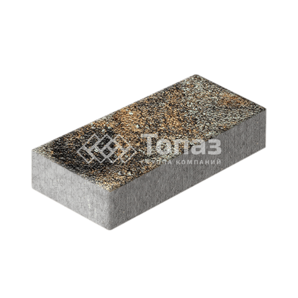 Тротуарная плитка 600х300х60, агат кофейный с мраморной крошкой   