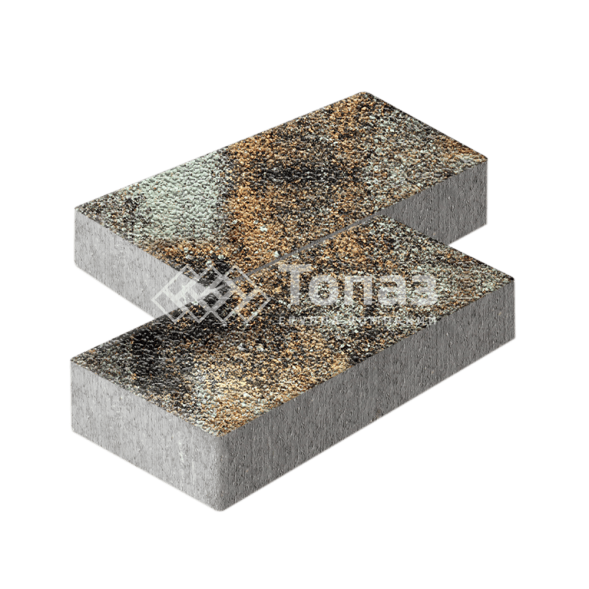 Тротуарная плитка 600х300х60, агат кофейный с мраморной крошкой   