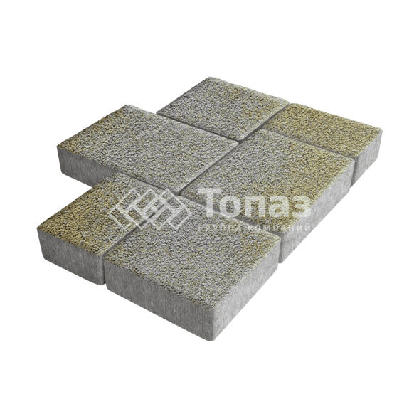 Тротуарная плитка Новый город, меланж на камне, 4 см