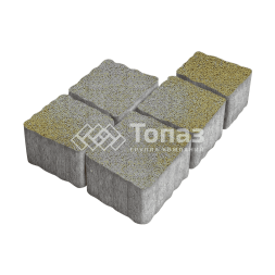 Тротуарная плитка Антик, меланж, 4 см