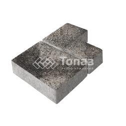 Тротуарная плитка Бергамо, агат коричневый на камне, 6 см