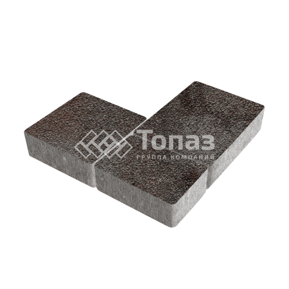 Тротуарная плитка Новый город, мокко на камне, 4 см