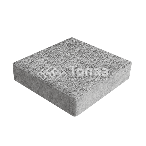 Тротуарная плитка Квадрат 200х200х60, серо-белая с гранитной крошкой