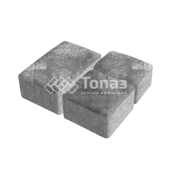 Тротуарная плитка Старый город, антрацит, 6 см