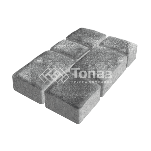 Тротуарная плитка Старый город, антрацит, 6 см