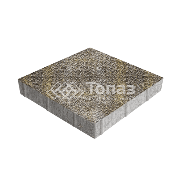 Тротуарная плитка Квадрат 500х500х70, степь с мраморной крошкой