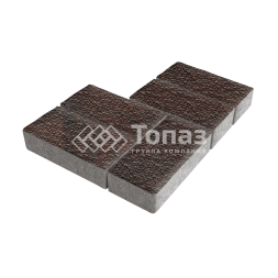 Тротуарная плитка 200х100х60, клинкер с гранитной крошкой