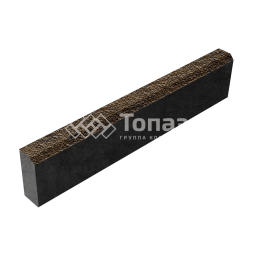 Камень бортовой БР 100.20.8, арабская ночь с мраморной крошкой, черное основание