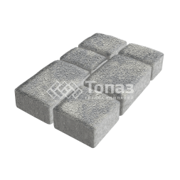 Тротуарная плитка Старый город, аква на камне, 6 см