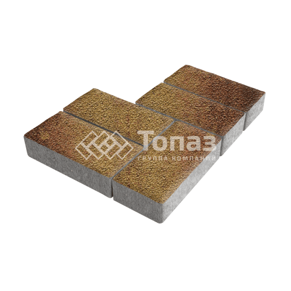 Тротуарная плитка 200х100х40, каир на камне