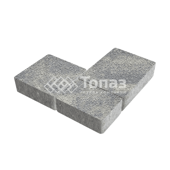 Тротуарная плитка Новый город, аква на камне, 6 см