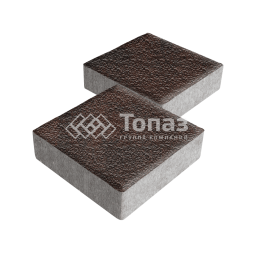 Тротуарная плитка Квадрат 200х200х40, клинкер с гранитной крошкой