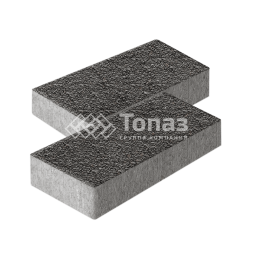 Тротуарная плитка 600х300х60, джафар черный с мраморной крошкой